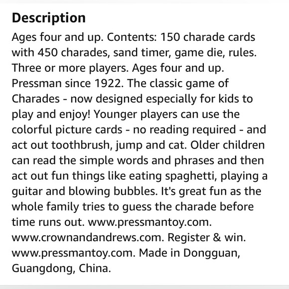 NEW Charades for Kids - Picture 4 of 4